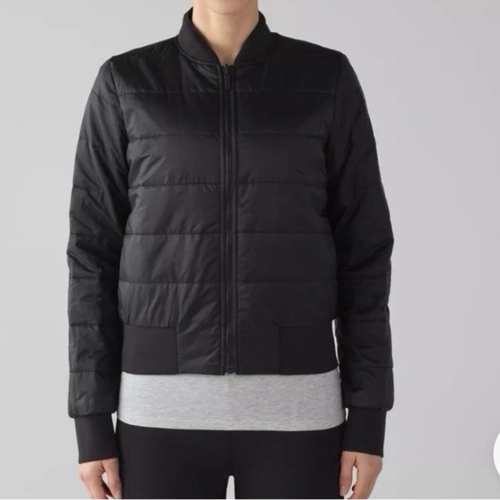 lululemon athletica Black Bomber Jacket